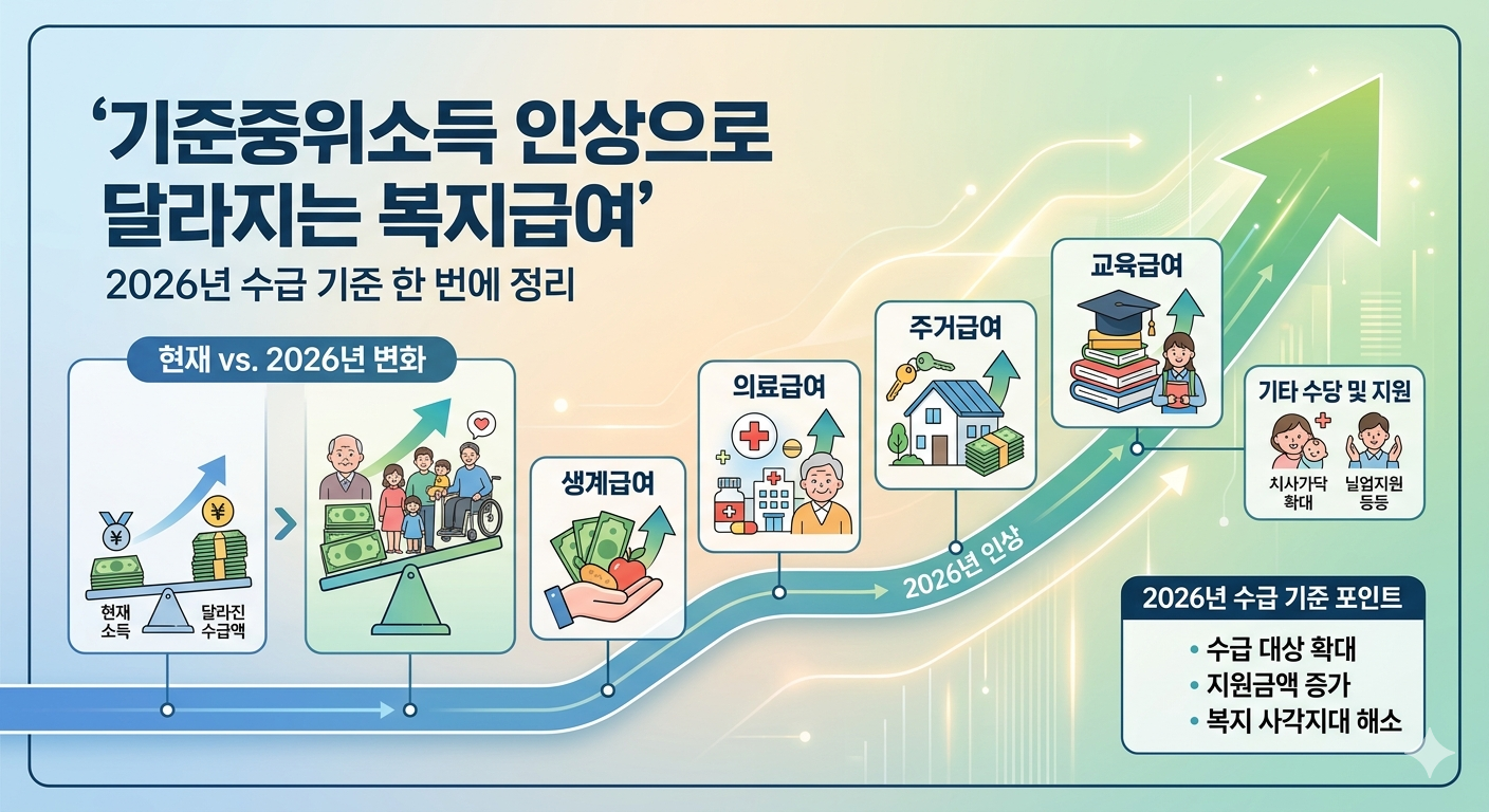2026년 복지급여 수급 기준 정리