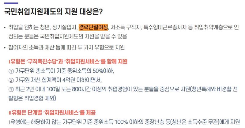 국민취업지원제도 지원대상