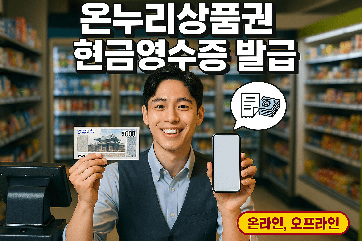 온누리상품권 현금영수증 발급받는 법(온라인,오프라인)