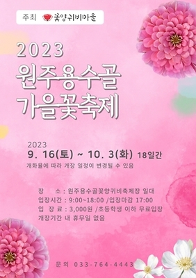 원주용수골가을꽃축제