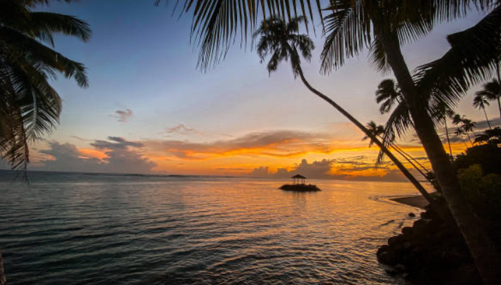 코타키나발루 석양 이미지