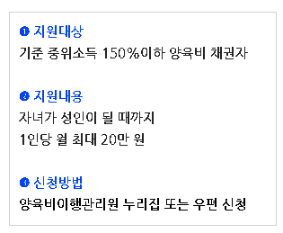 양육비 선지급제, 국가가 대신해 먼저 지급