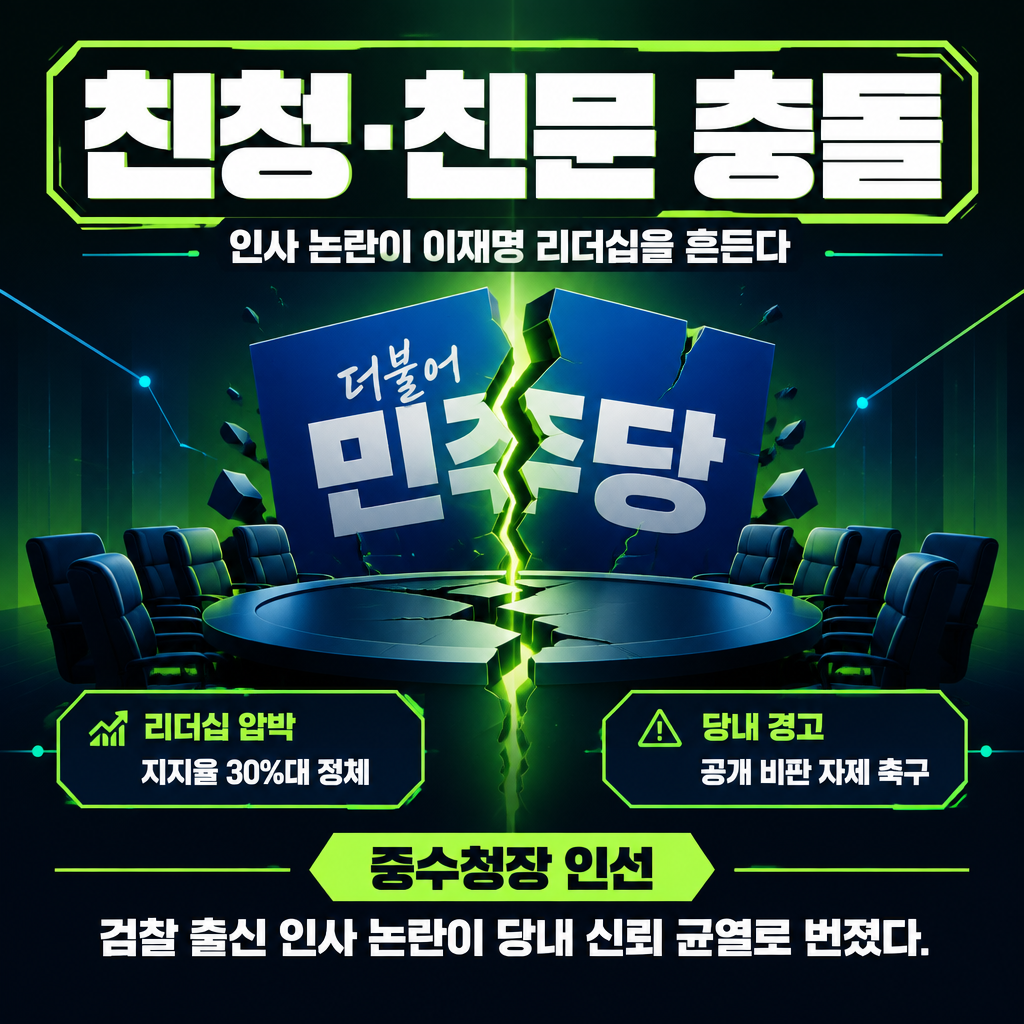 친청&middot;친문 충돌