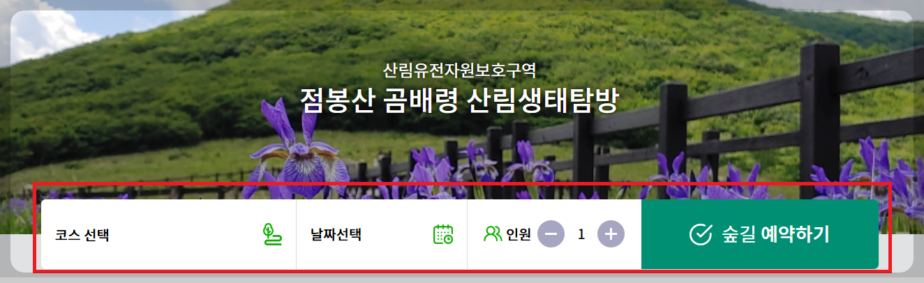 곰배령 예약