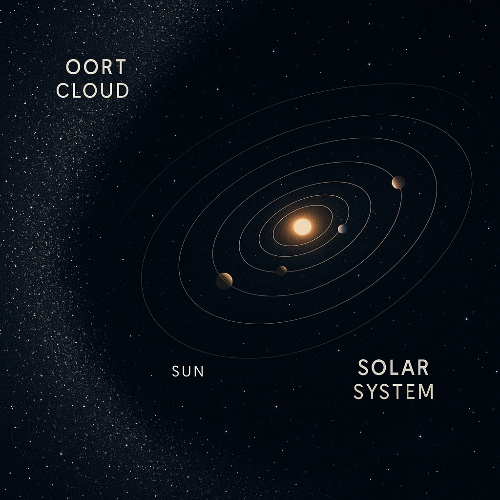 오르트 구름과 태양계 사진