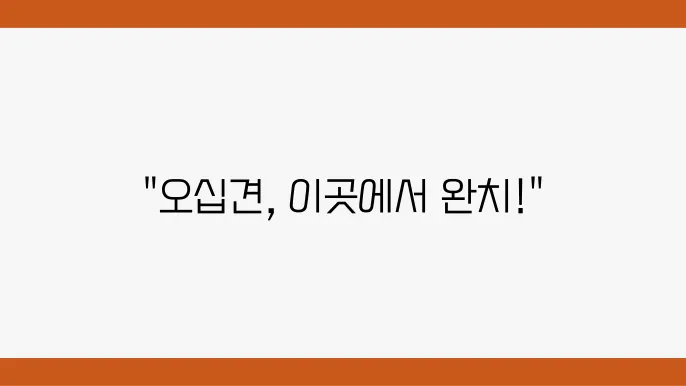 오십견 전문병원