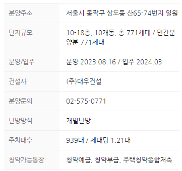 단지정보