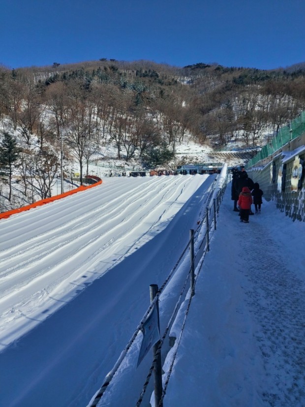 양주 눈꽃축제 눈썰매장