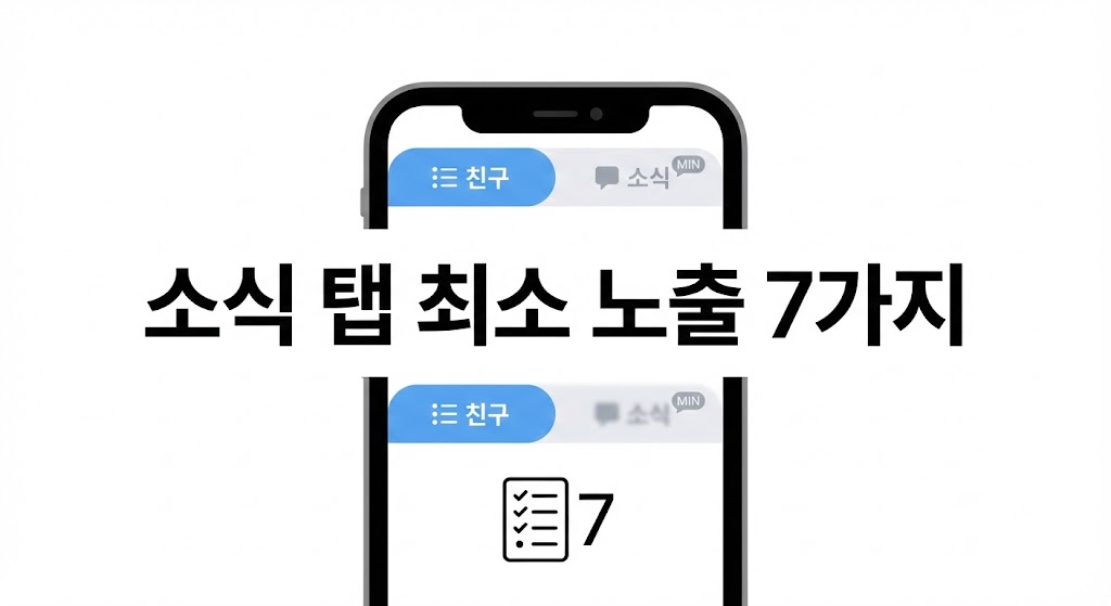 카카오톡 &lsquo;소식&rsquo; 탭 때문에 불편할 때: 최소 노출 설정 7가지