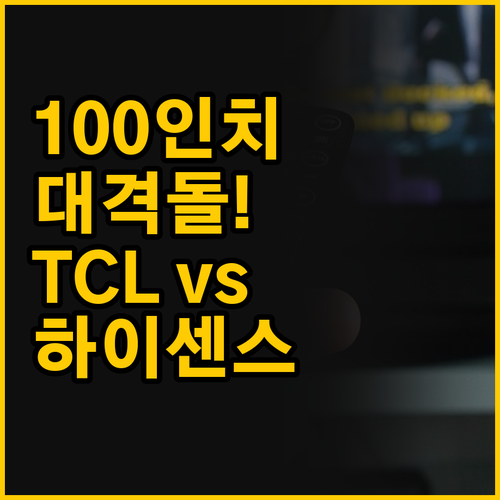 100인치 대화면 TV 전쟁, TCL..