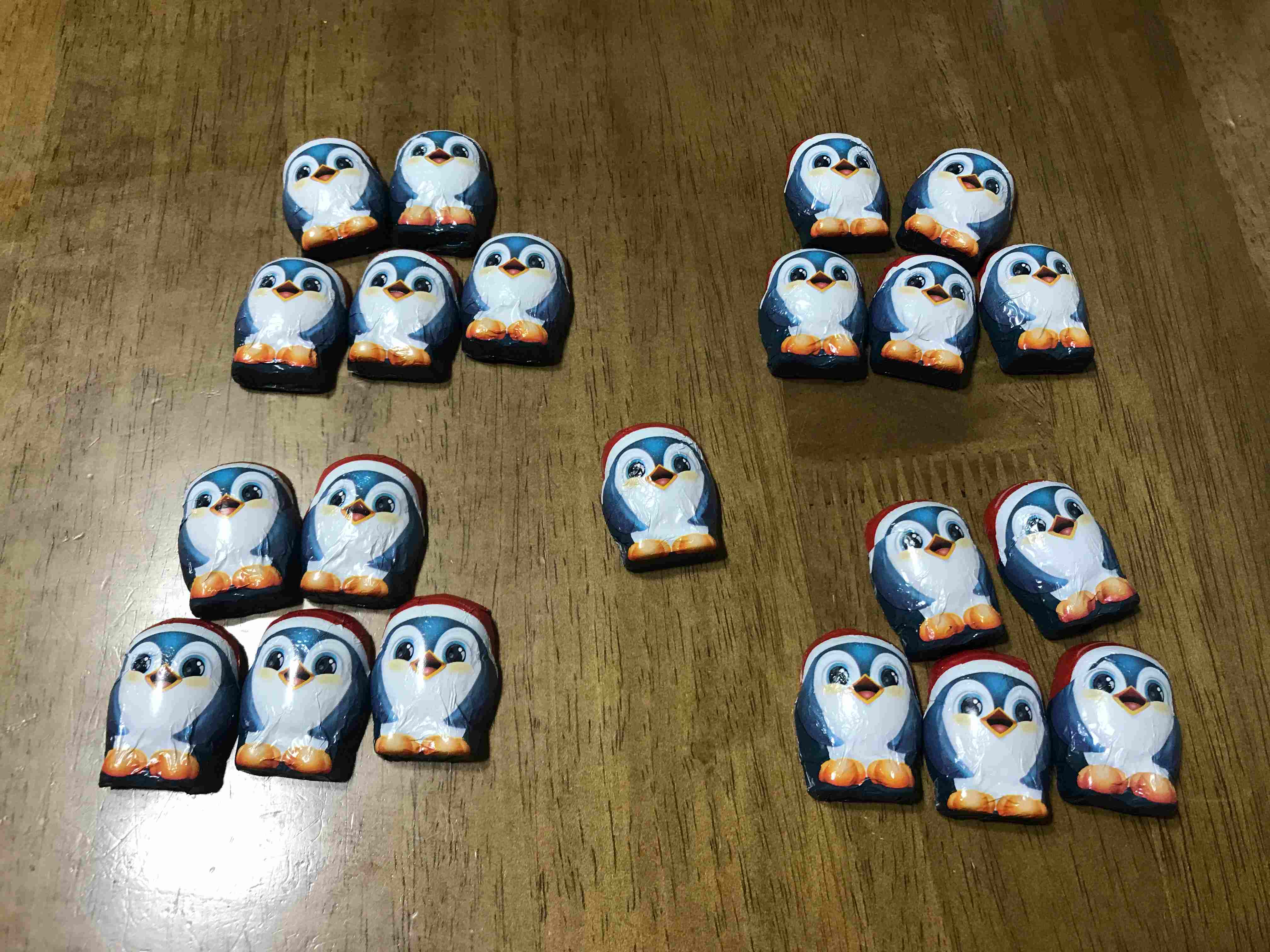 킨더 펭귄 초콜릿 한 봉지 개수