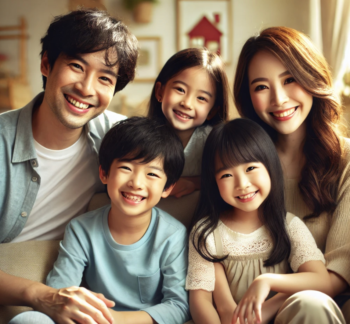 행복한 가족 사진
