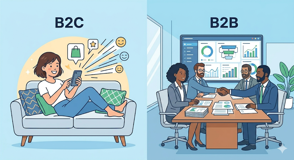 구매 결정 과정의 속도와 복잡성 비교