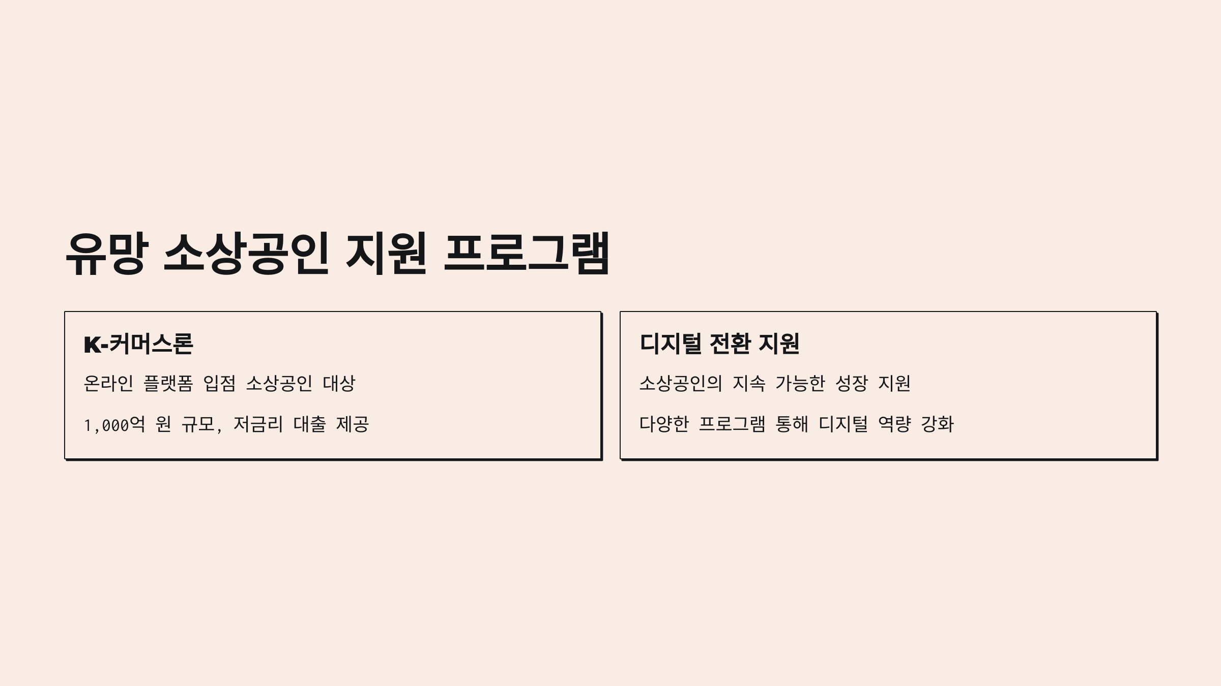 2025년 소상공인 지원 예산: 무엇이 달라졌을까요?