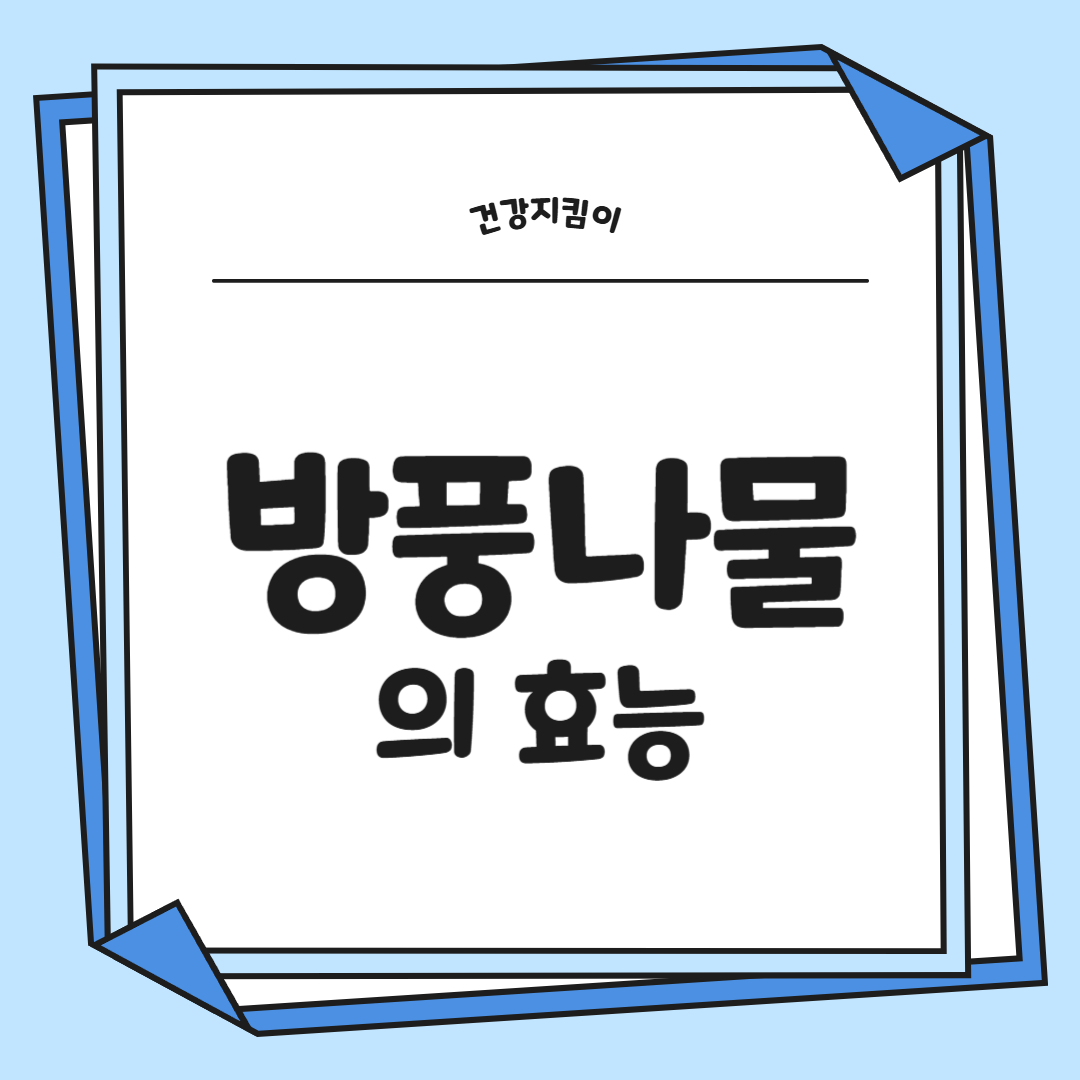 방풍나물 효능 부작용 요리 고르는법 칼로리