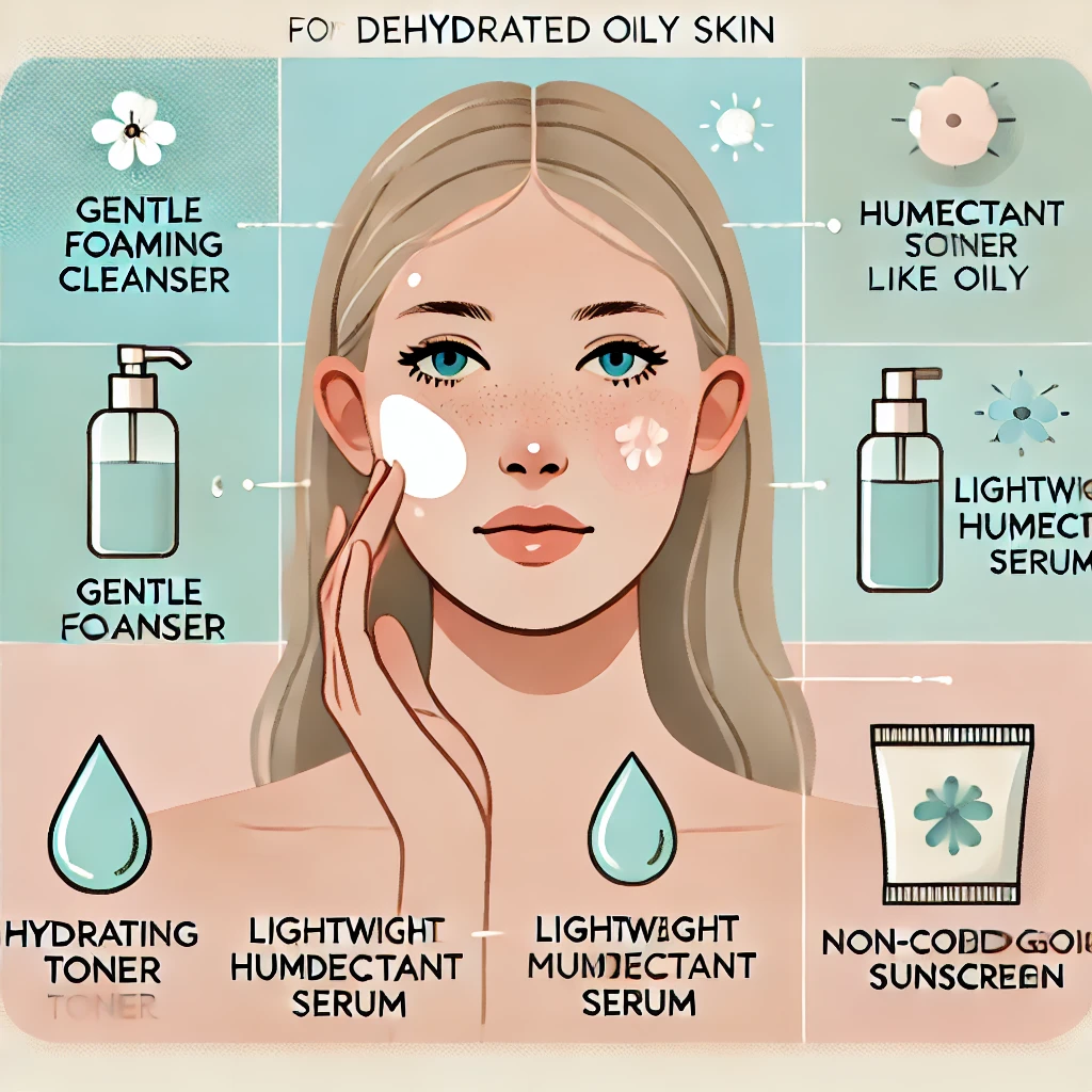 수분 부족형 지성 피부