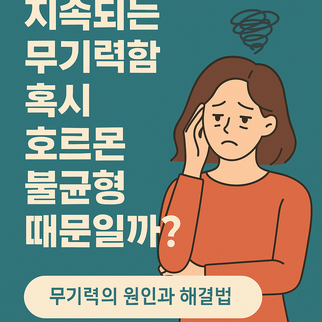 기운 없는 당신, 혹시 호르몬 불균형? 무기력의 원인과 해결법