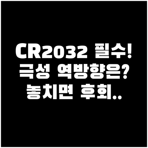 차량 스마트키 CR2032 자가 교체..