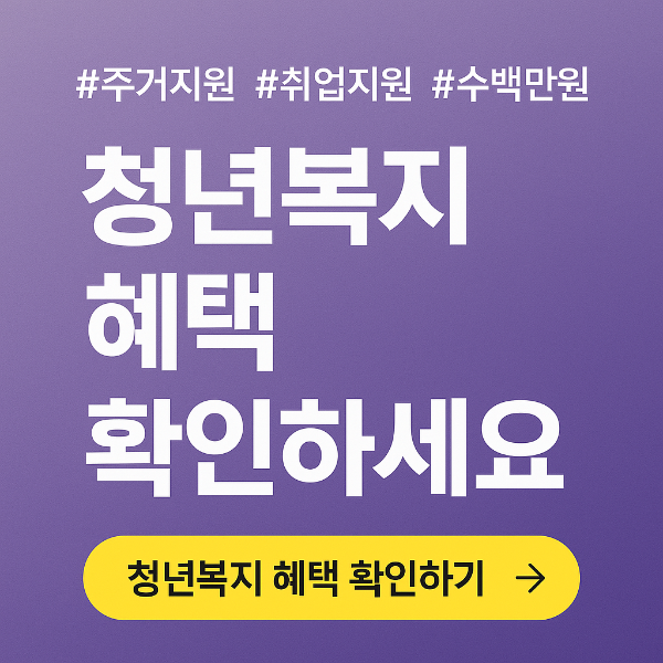 청년복지혜택