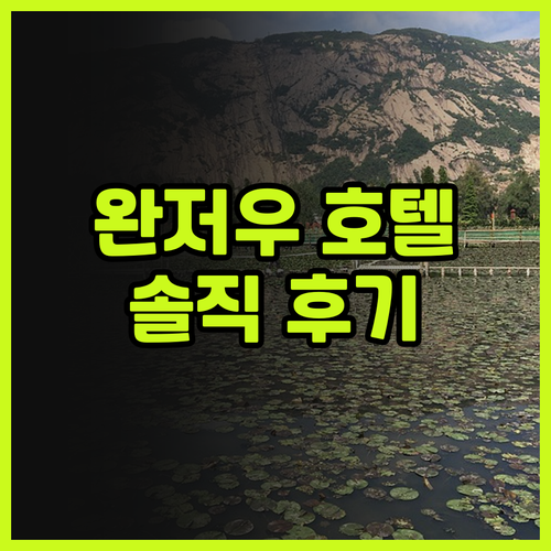 충칭 완저우 호텔 후기 완다 플라자부..