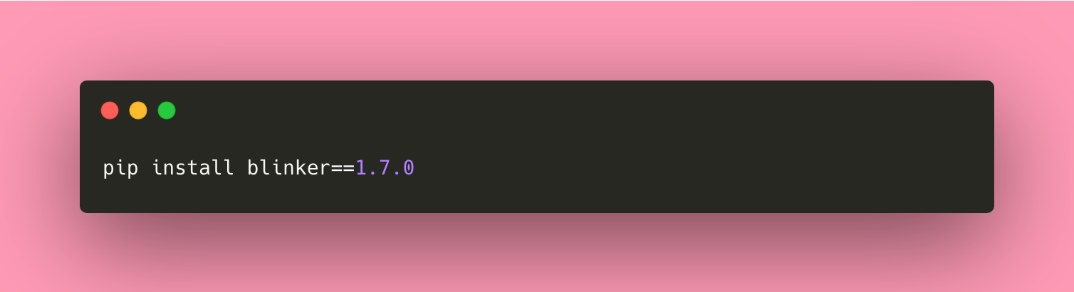 파이썬 오류 ModuleNotFoundError: No module named 'blinker._saferef'