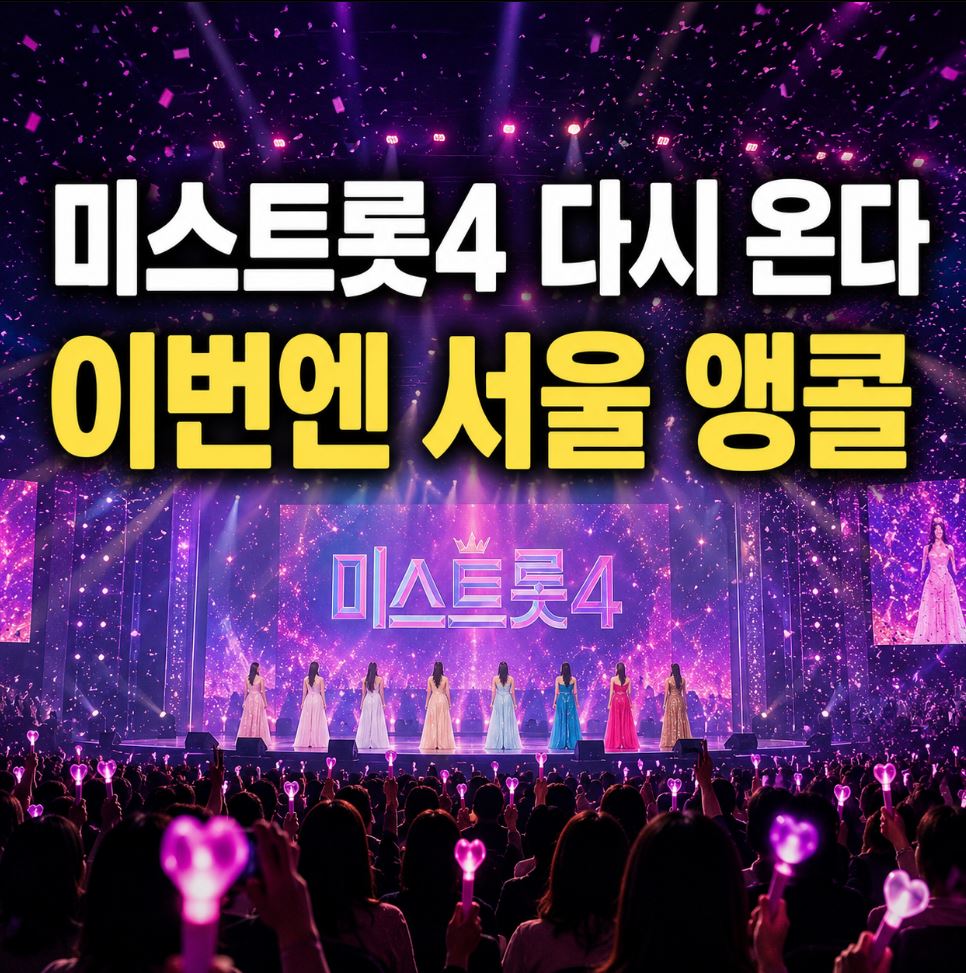 미스트롯4 서울 앵콜 콘서트 일정 예매