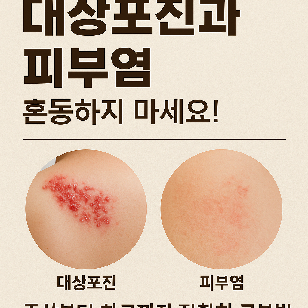 대상포진과 피부염, 혼동하지 마세요! 증상부터 치료까지 정확한 구분법