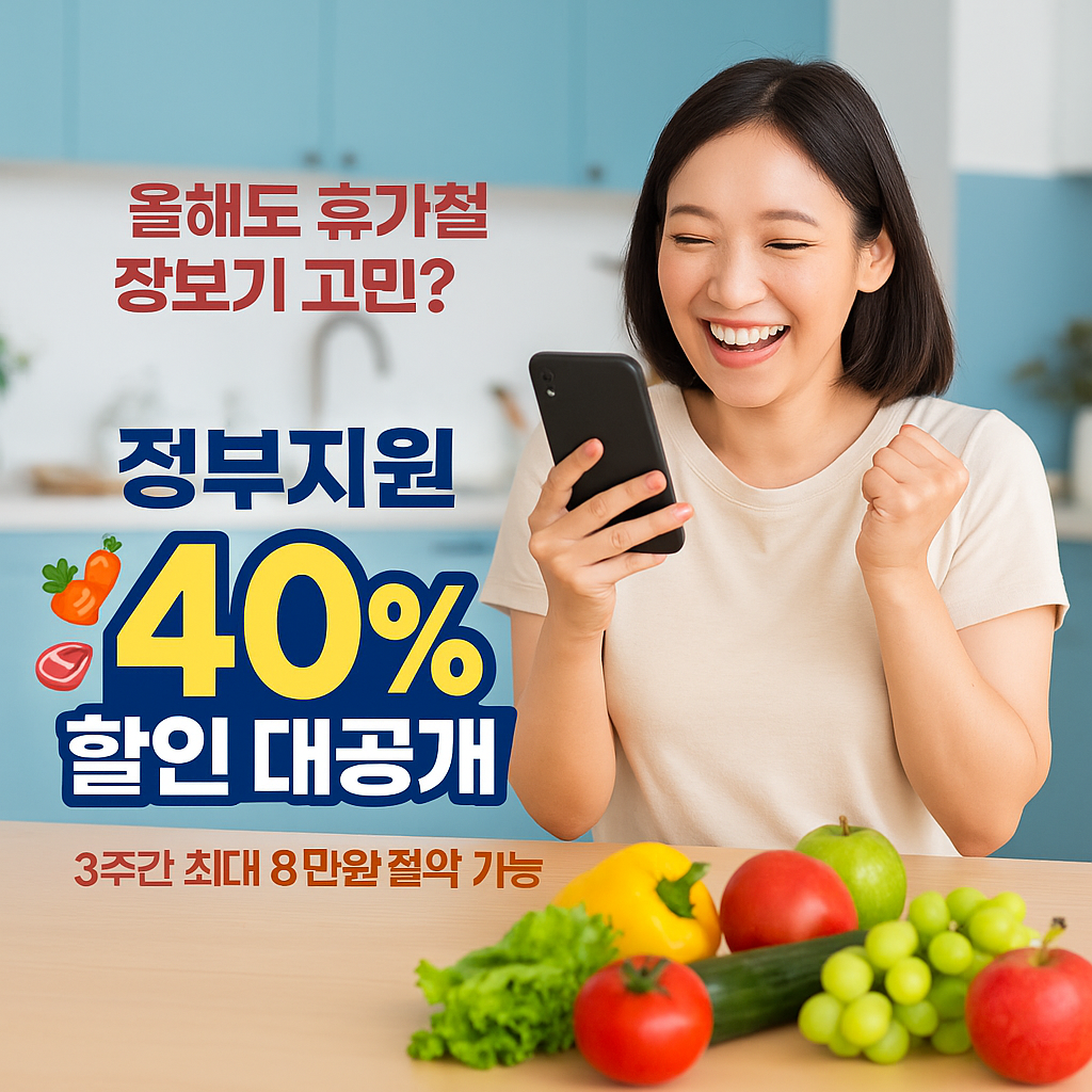 휴가철 농축산물 40% 할인 완전정복