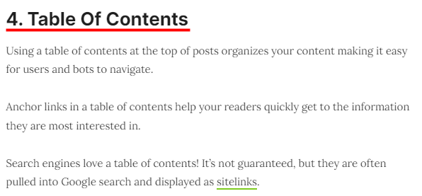 목차를 활용하라 이미지