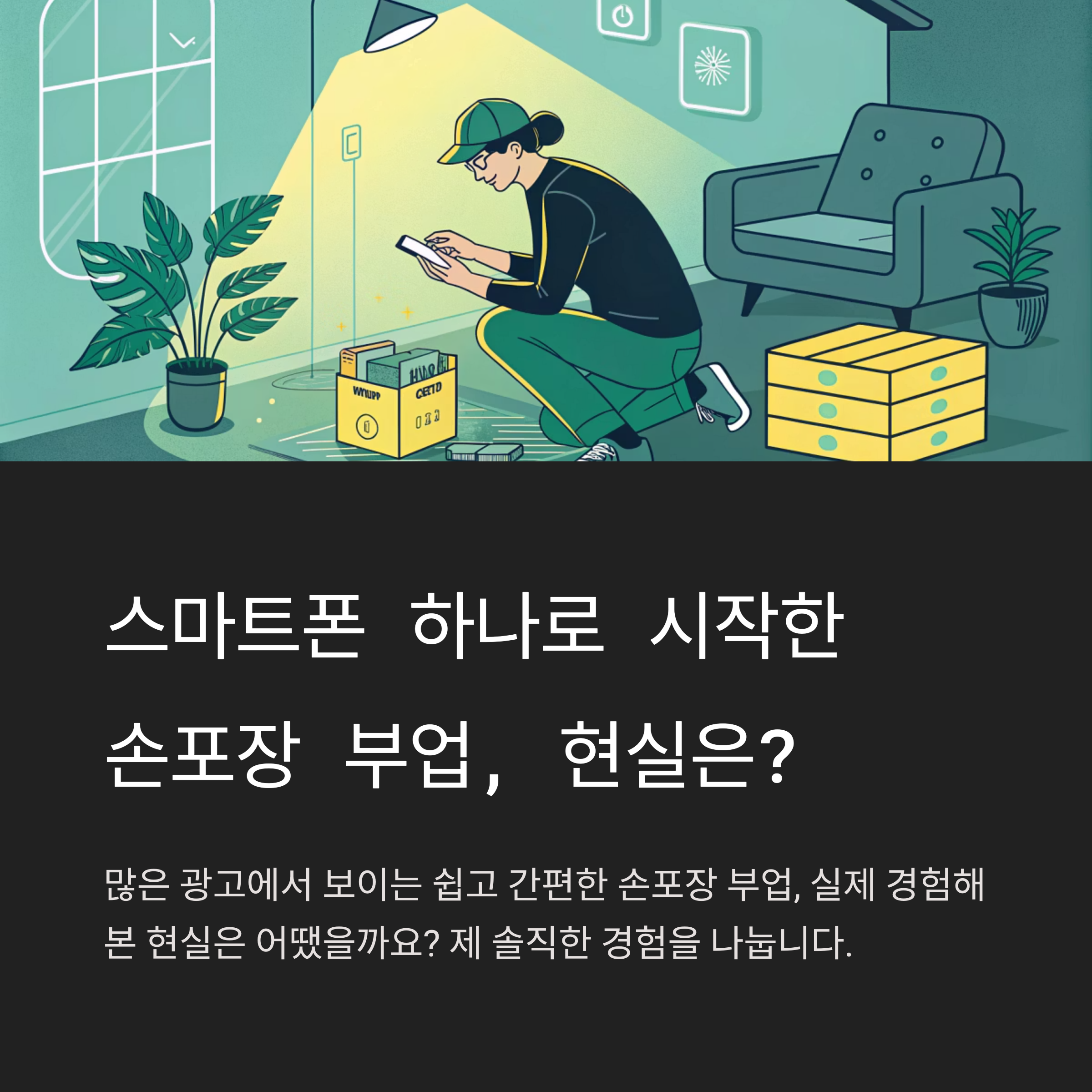 스마트폰 하나로 시작한 손포장 부업, 현실은 어땠을까?