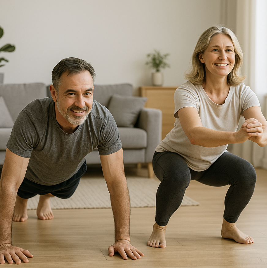 중장년층 맞춤 운동법 (체형개선, 하체강화, 균형운동)