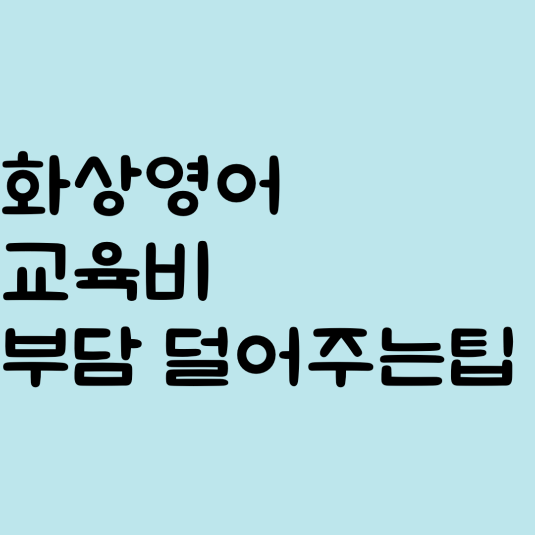 화상영어 교육비 부담 덜고 국제학교 아이들도 가능한 수업 찾았어요