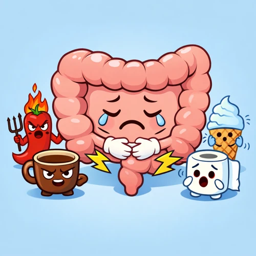 과민성 장 반응 일러스트