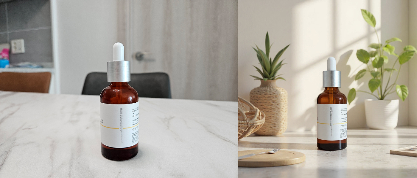 드랩아트 AI 합성 기능을 사용해 상품 사진도 만들어보세요