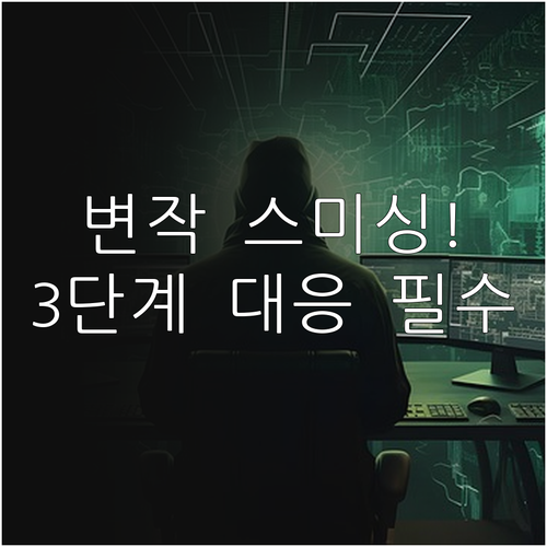 발신번호 변작 스미싱 식별법 및 피해..