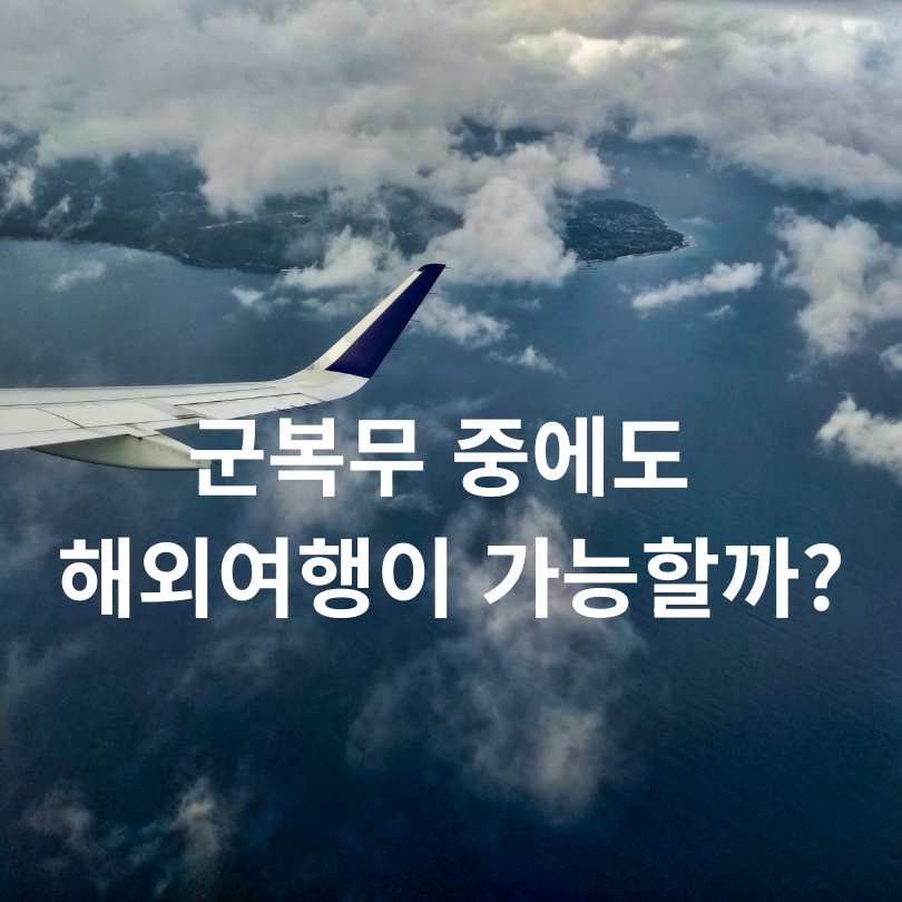 군복무 중 해외여행 