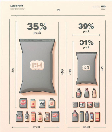 대용량 vs 소용량 단위 가격 비교 &mdash; 자취 생활비 소포장 함정