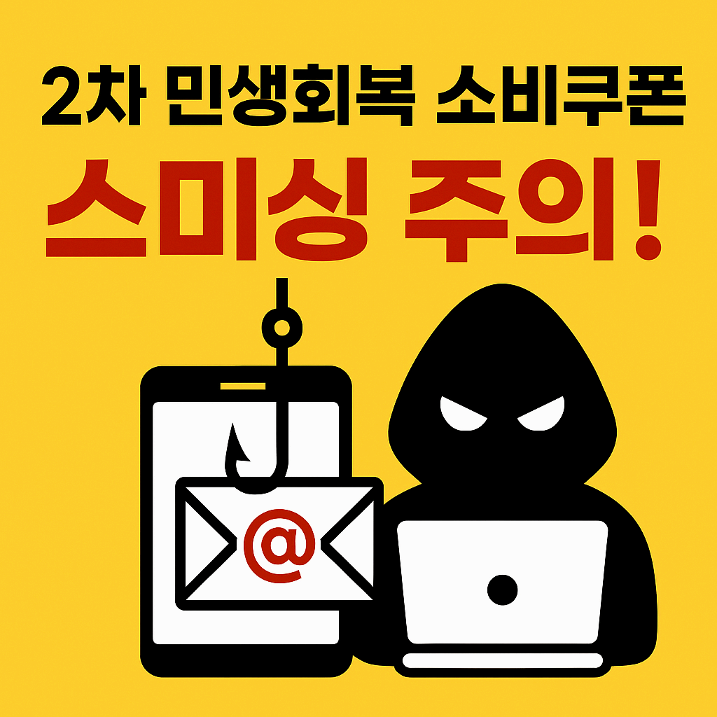2차 민생회복 소비쿠폰 스미싱 주의보