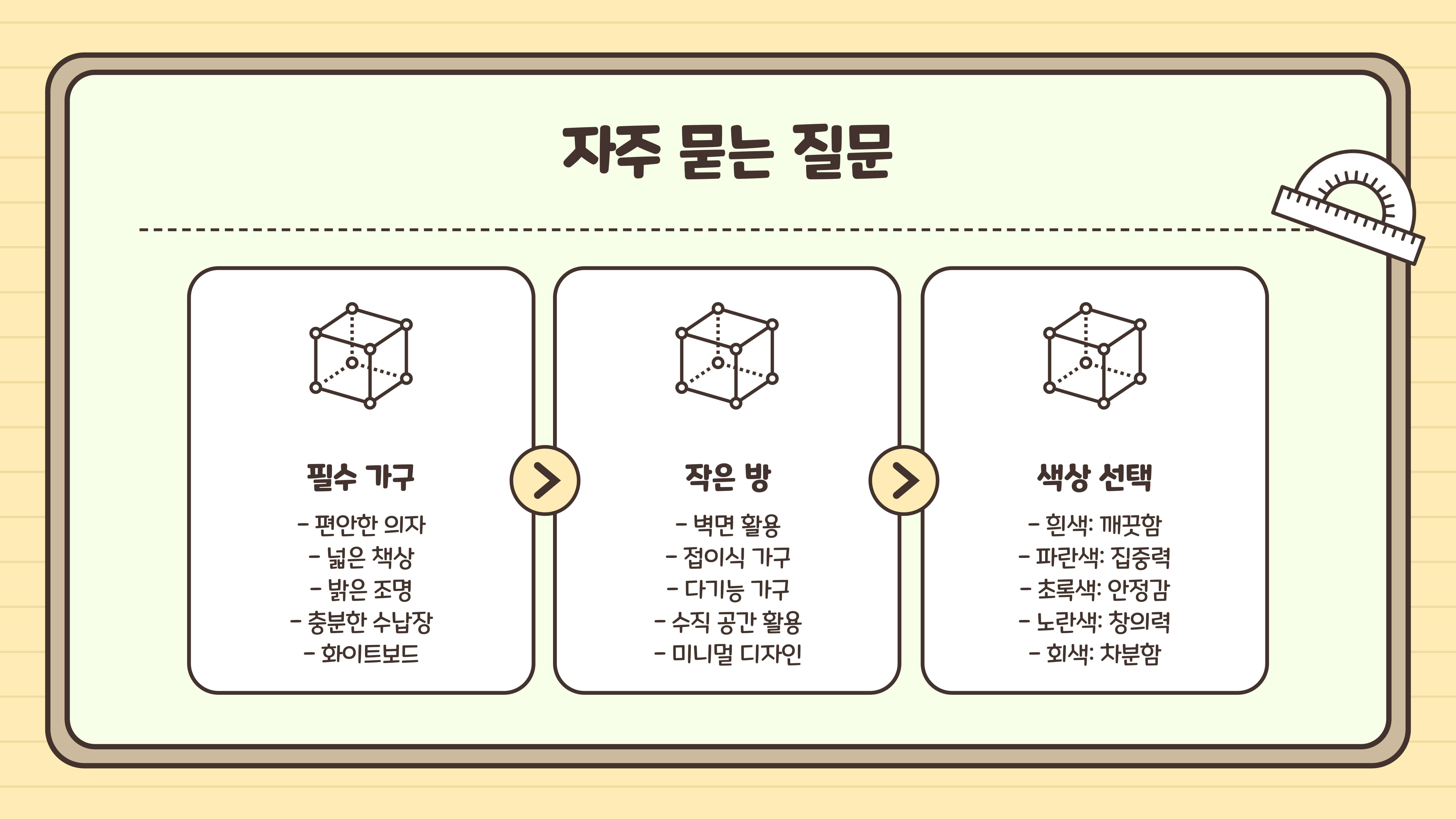 중학생 공부방 꾸미기