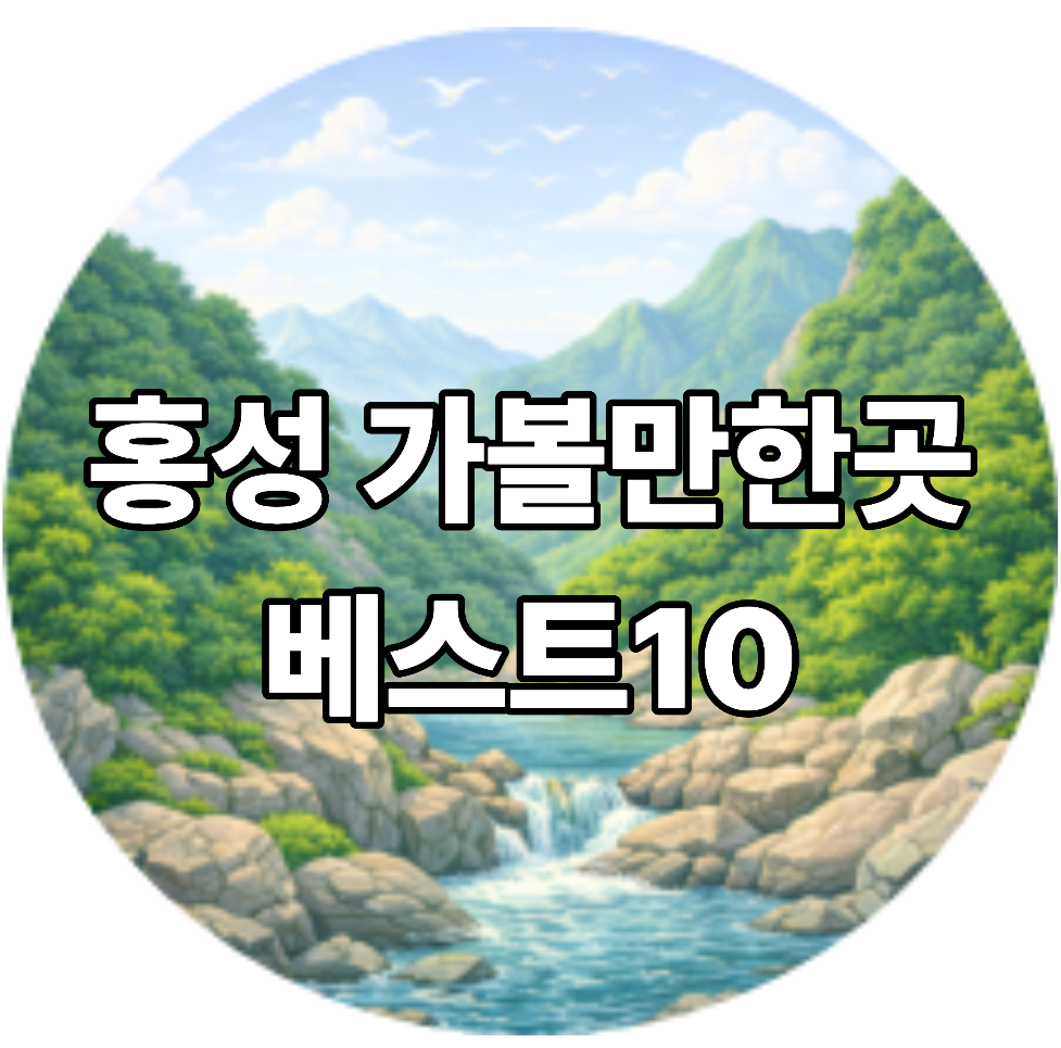 홍성 가볼만한곳 베스트10
