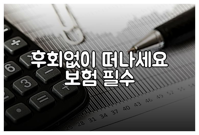 후회없이 떠나세요 보험 필수