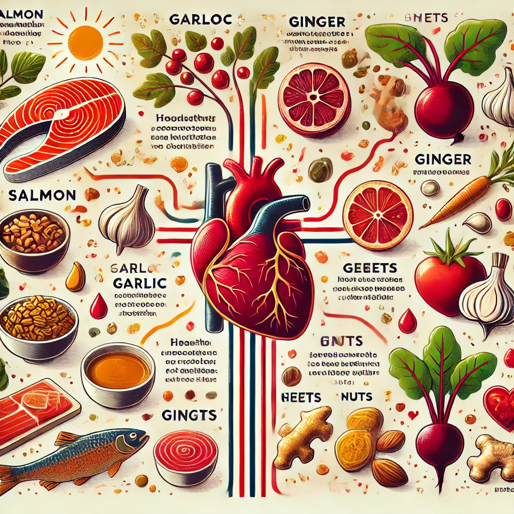 혈액순환에 좋은음식 이미지