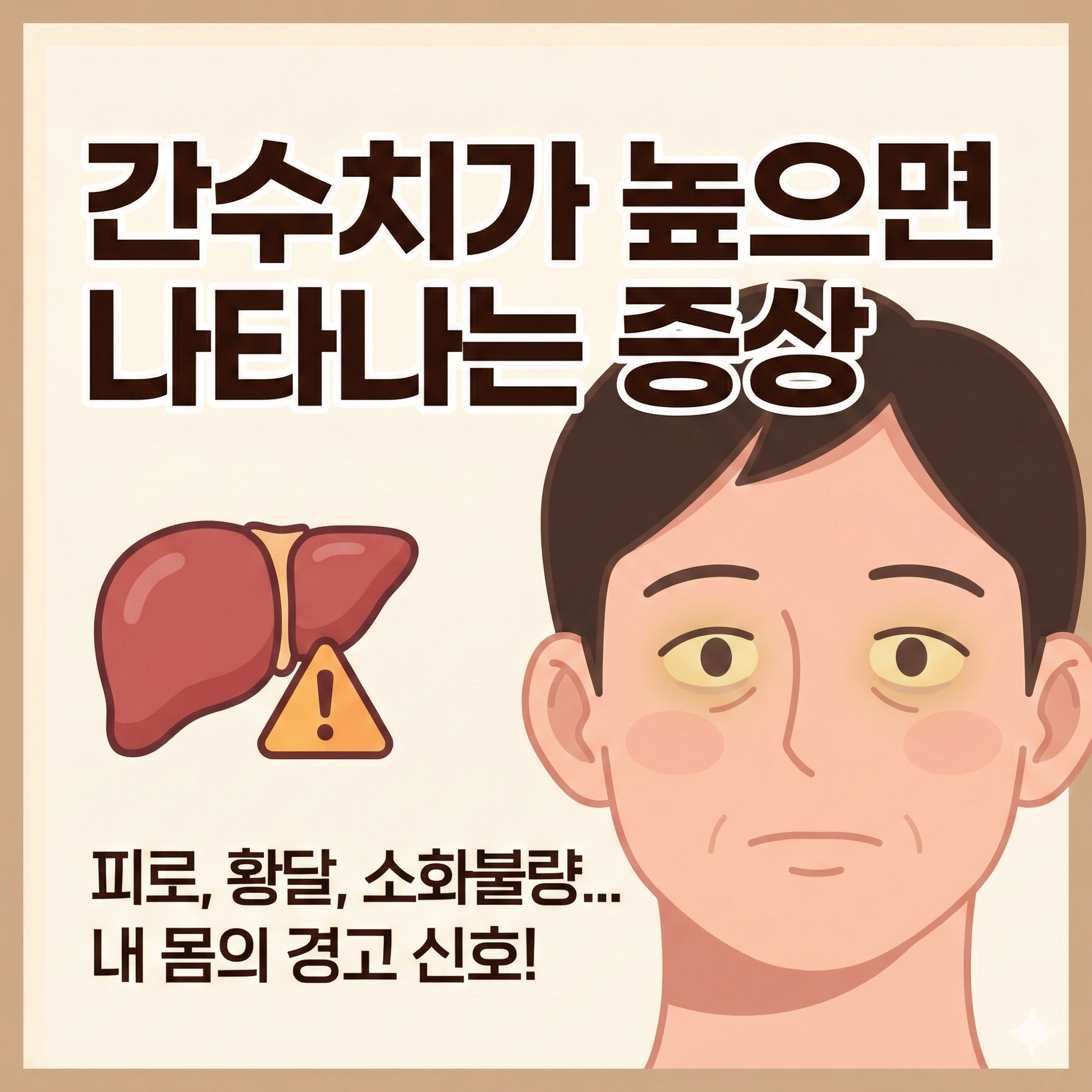간수치가 높으면 나타나는 증상: 내 몸이 보내는 위험 신호 7가지