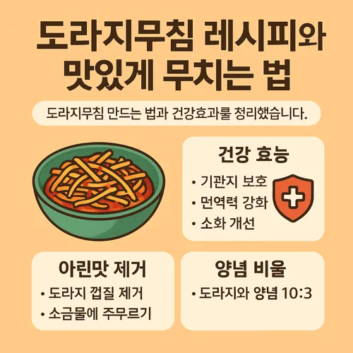 도라지무침 레시피와 맛있게 무치는 법 썸네일