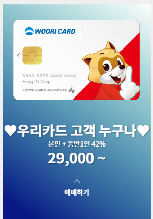 롯데월드 매직패스 당일 구매