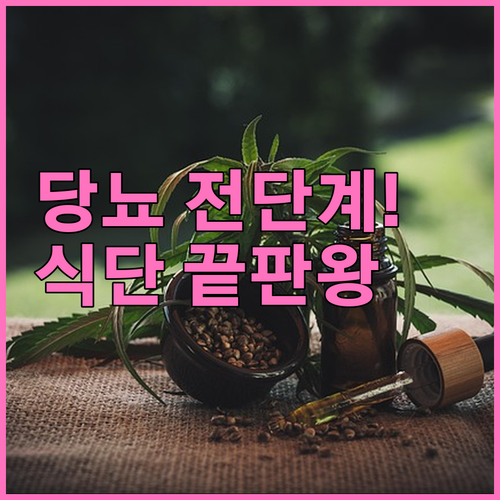 당뇨 전단계 맞춤형 아침 점심 저녁 ..