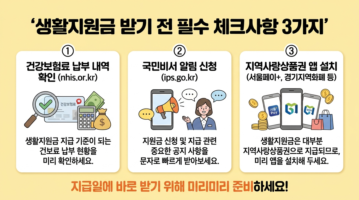 민생지원금 받기전 필수 체크사항 3가지