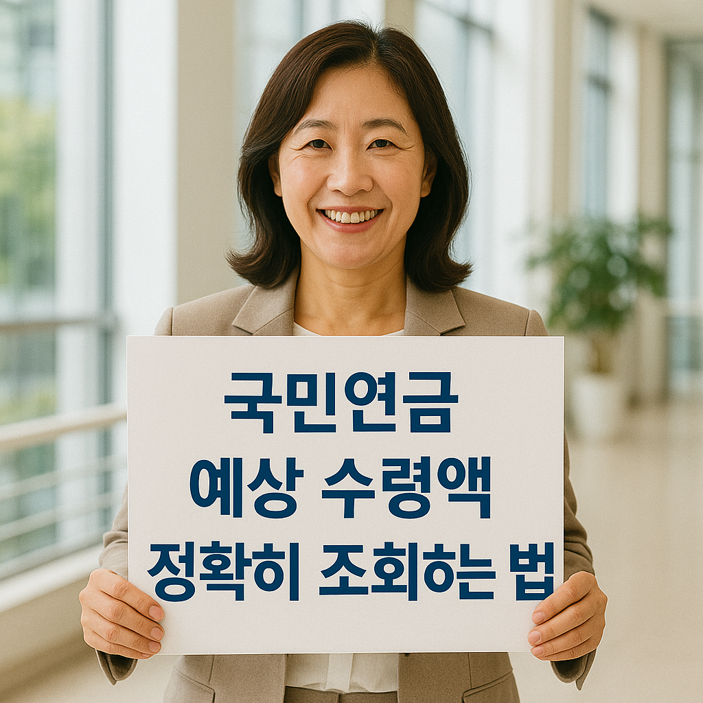국민연금 예상 수령액 정확히 조회하는 법