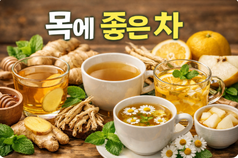 목에 좋은 차