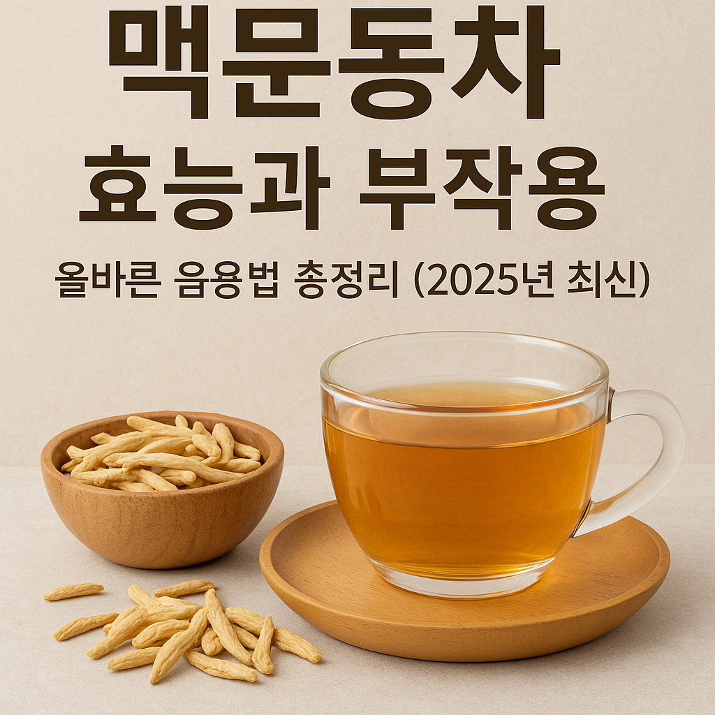 맥문동차 효능과 부작용, 올바른 음용법